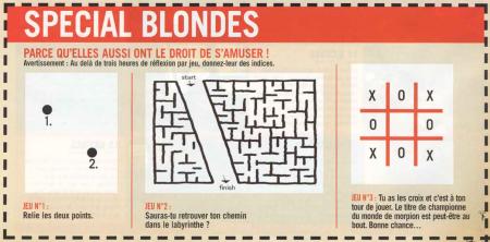 jeu special blondes